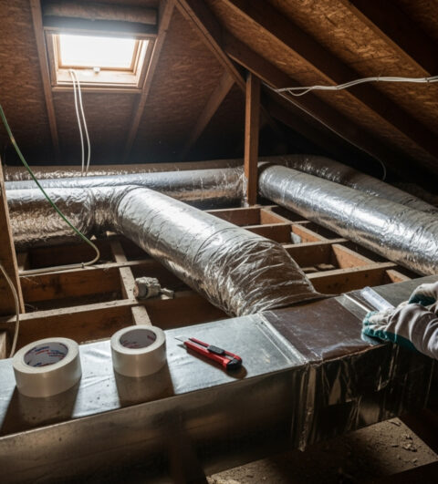 Air duct sealing